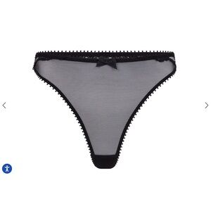 Agent Provocateur | NWT Cordelia High Thong | Black Lace | Size 4 |